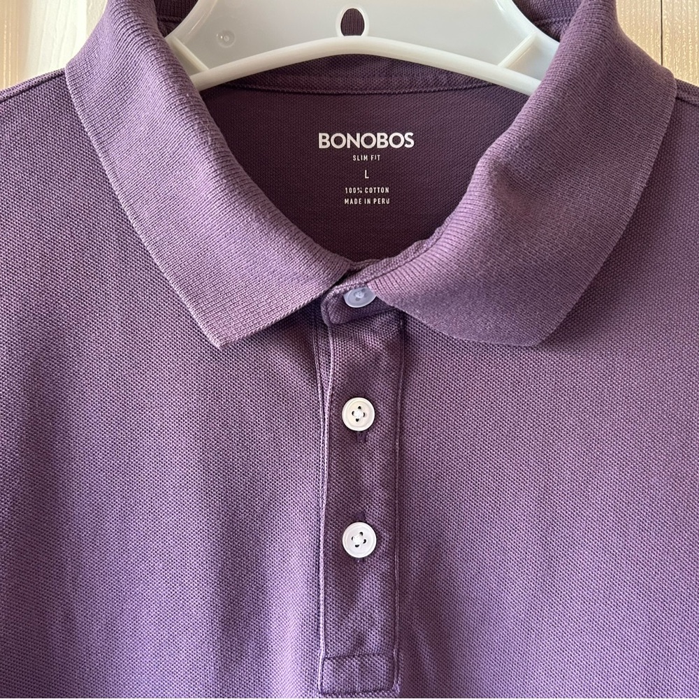 Bonobos Men's Purple Polo Shirt - Picture 3 of 6